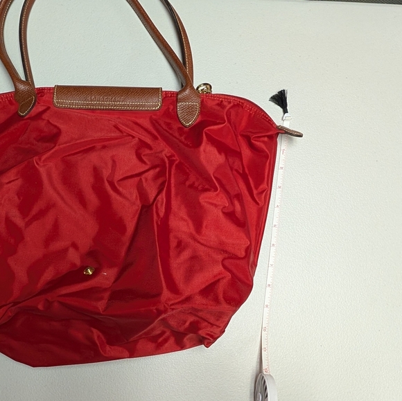 Longchamp Red and Brown Women's Tote Bag - Picture 8 of 9